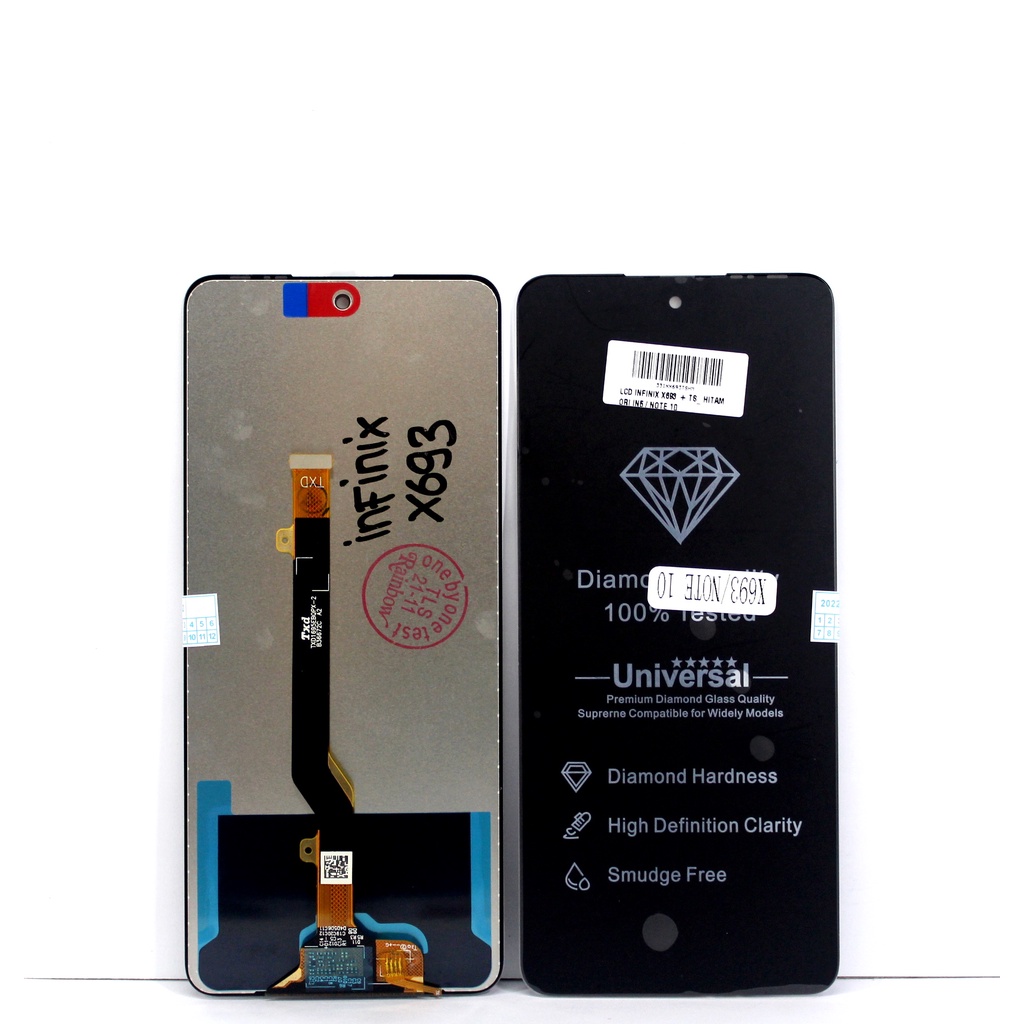 LAYAR หน้าจอแม่เหล็ก LCD INFINIX X693 + TS_ BLACK NOTE 10 X697 NOTE 11 PRO X698 NOTE 11S TECNO POVA 
