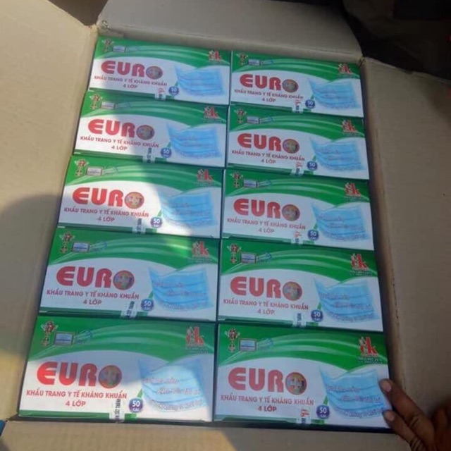 หน้ากากอนามัย EURO 1 กล่อง 50 ชิ้น