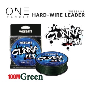 อุปกรณ์ตกปลา แท้จาก Weebass สายเอ็น รุ่น GUNNA PE x4 ,GREEN