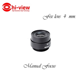 Hi-view Lens Fixed CS-Mount 1/3" เลนส์สำหรับกล้องวงจรปิด  ขนาด  4 , 6 , 8, 12, 16 มม.