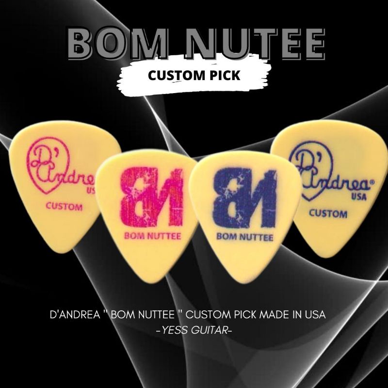 ปิ๊ก D'Andrea Bom Nuttee  Custom Pick  ปิ๊กกีต้าร์ของบอม ณัฐธีร์