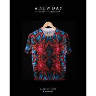 A NEW DAY 163 เสื้อสกรีนเต็มตัว สไตล์ญี่ปุ่น ลาย Muscular