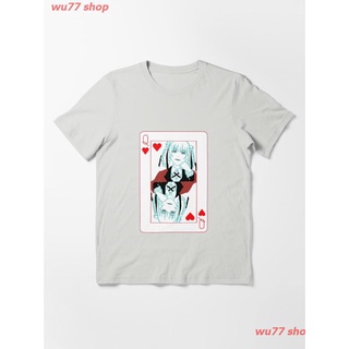 2022 Kirari Momobami Queen Of Hearts Essential T-Shirt เสื้อยืดพิมพ์ลายการ์ตูนมังงะ ดผ้าเด้ง คอกลม cotton แฟชั่น sale Un