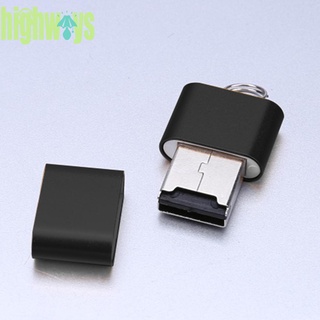 Highways อะแดปเตอร์การ์ดรีดเดอร์อลูมิเนียม Usb 2.0 T Flash Tf Micro Sd