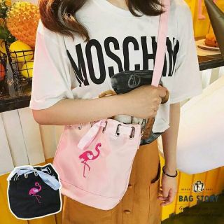 พร้อมส่ง กระเป๋าสะพายข้าง flamingo bag style