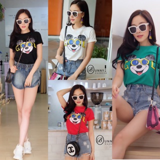 🍒พร้อมส่ง เสื้อยืดลายมิกกี้