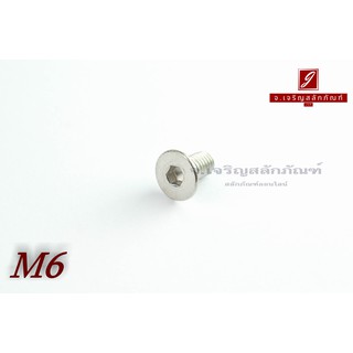 น็อตหัวจมเตเปอร์สแตนเลส M6x12