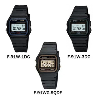 CasioDigital นาฬิกาข้อมือเด็กผู้หญิง ผู้ชาย สายเรซิน รุ่น F-91W F-94W ของแท้ 100% ประกันศูนย์ Casio 1 ปี จาก MIN WATCH