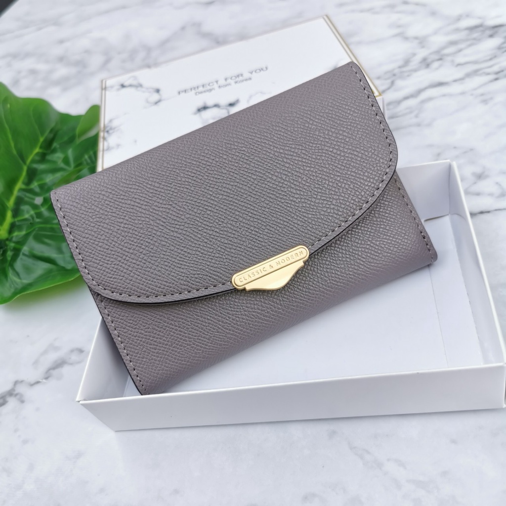 กระเป๋าสตางค์ผู้หญิงแบรนด์แท้ Modern Classic 100% พร้อมกล่อง  บางๆ ไซส์กลาง มีช่องซิป และช่องใส่บัตร งานสวย ราคา ถูกที่สุด ดีลบีเคเค แกลเลอรีภาพที่ 6