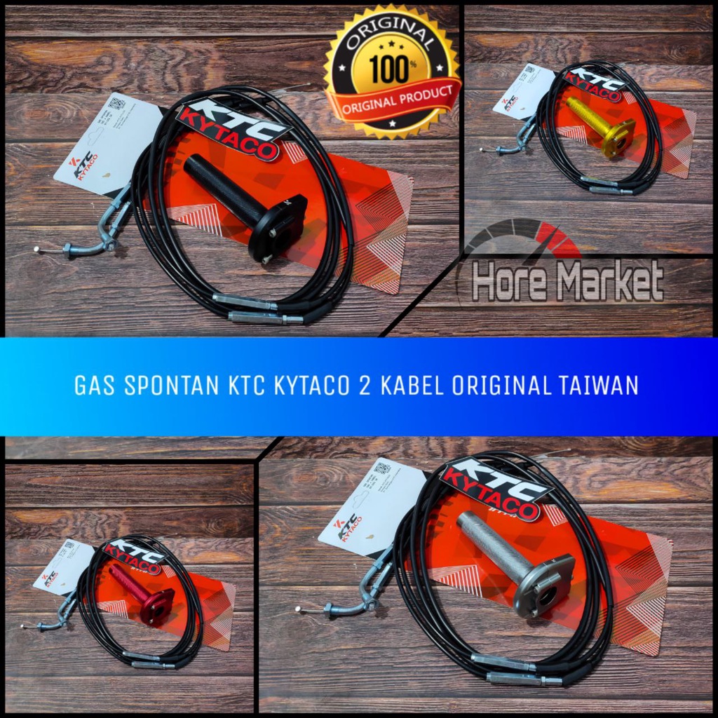 SPONTAN GAS KTC KYTACO 2 สาย ACTIVE AEROX NMAX PCX VARIO BEAT SATRIA SONIC CBR 150 R NINJA MIO SCOOP
