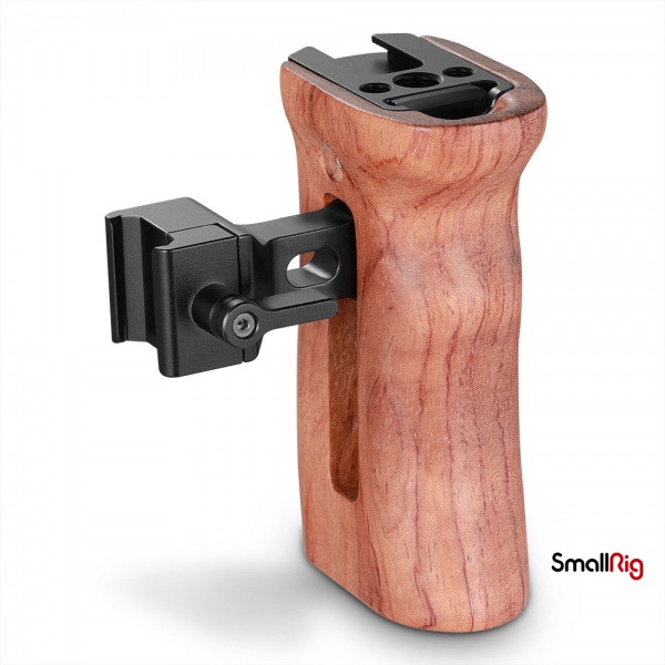 SmallRig Wooden NATO Universal Right/Left Side Adjustment Handle Grip ...