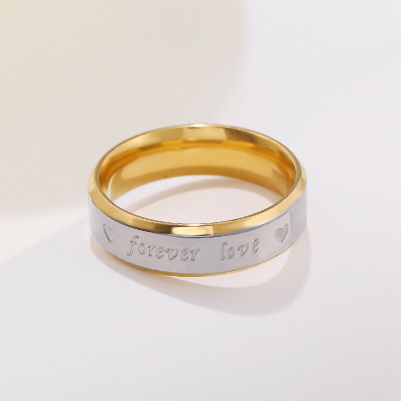 แหวนสแตนเลส 6 มม. สําหรับผู้หญิงแต่งงาน #5040 - รูปที่ 4
