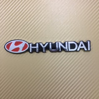 โลโก้* Hyundai งานเคลือบเงา ขนาด* 2.8 x 16.5 cm