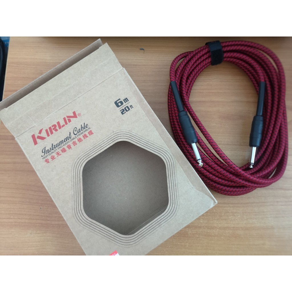 Kirlin สายแจ็คกีตาร์&เบส ยาว 6 เมตร - สีแดง