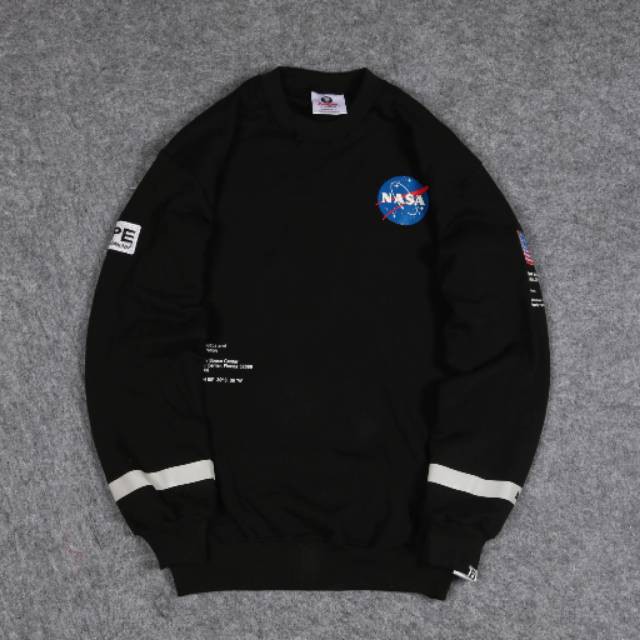 เสื้อสเวตเตอร์ คอกลม Nasa เสื้อฮู้ด Aape NASA Aape X Nasa Premium