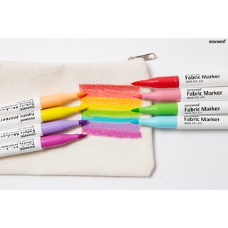 Monami ปากกาเขียนผ้า Fabric Marker 470 จากเกาหลี มี 23 สีให้เลือก
