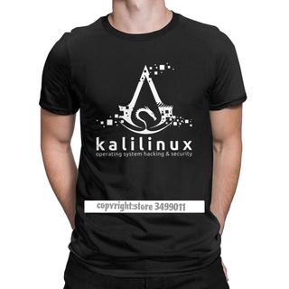 Hensewts Shop เสื้อยืด ผ้าฝ้าย พรีเมี่ยม พิมพ์ลาย Kali Linux Operating System Hacking And Security สําหรับผู้ชาย900338