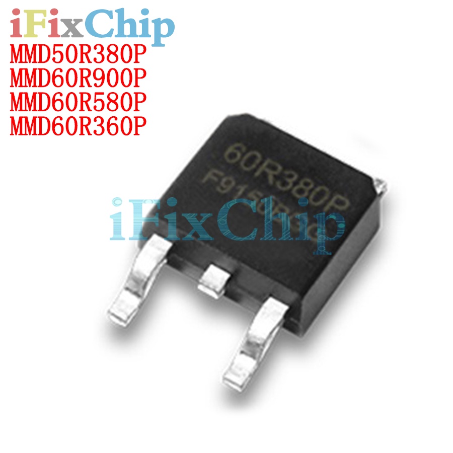 10pcs ยี่ห้อใหม่ MMD50R380P TO252 50R380P TO-252 50R380 SOT MMD50R380 MMD60R900P MMD60R900 MMD60R580