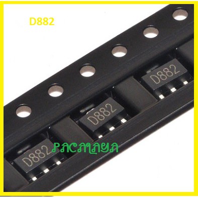 D882 NPN 3A 30V SOT-89 SMD คุณภาพสูง
