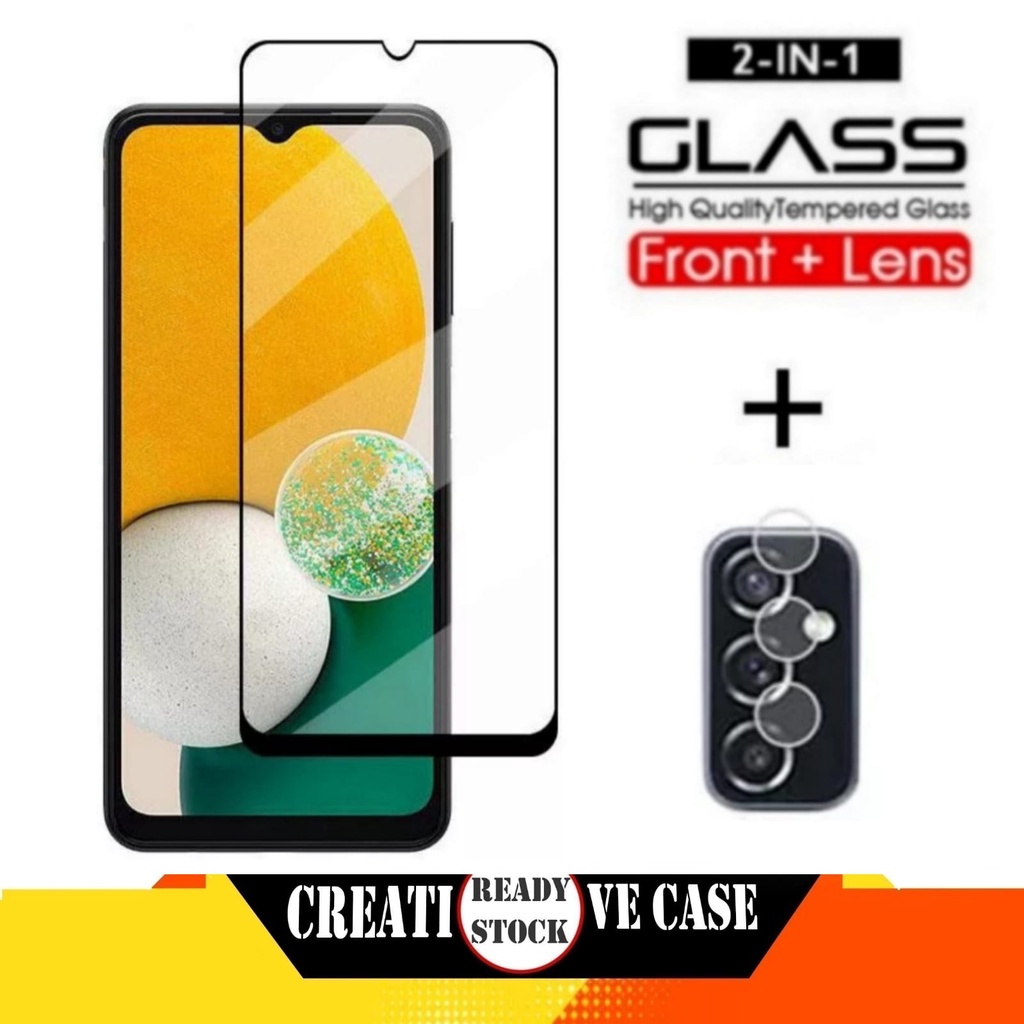 2 INC PACKAGE 1 กระจกนิรภัย Samsung A13 5G ปกป้องหน้าจอ