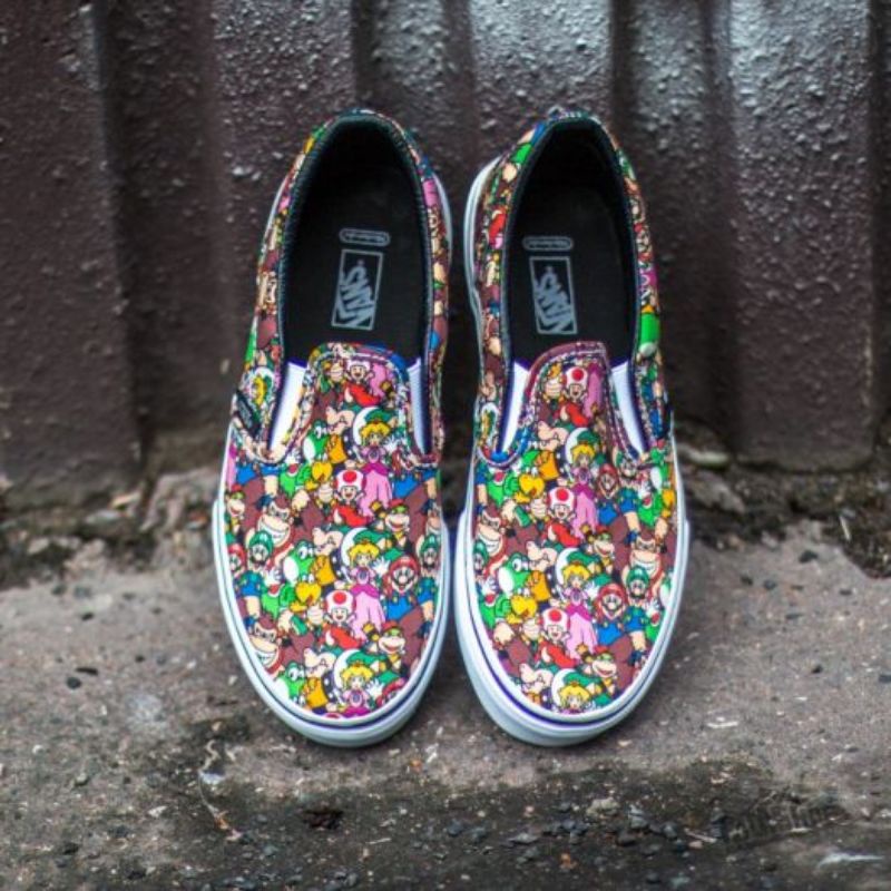 mario vans slip on
