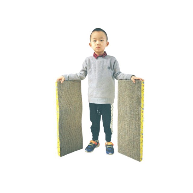 Boqi Factory ที่ฝนเล็บแมว กระดาษลูกฟูก แบบ 2 ด้าน ที่ลับเล็บแมว โซฟาที่ลับเล็บแมว ที่ลับเล็บแมว JJ