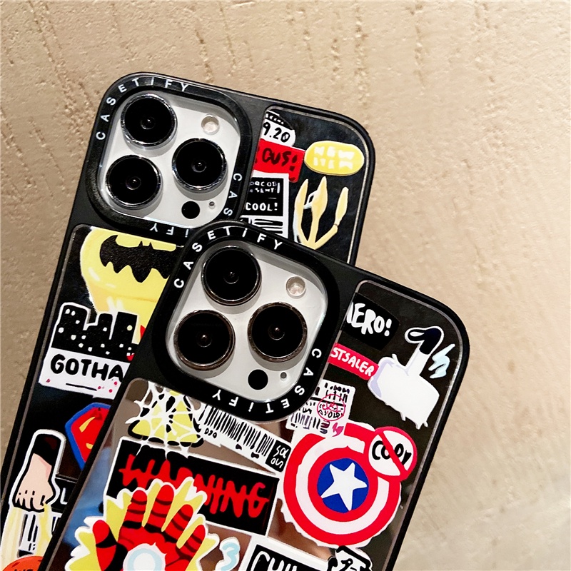 CASETiFY เคสโทรศัพท์มือถือ Tpu กันกระแทกลายมาร์เวลสําหรับ Iphone 13 Pro Max 12 11 Pro Xr X Xs 7/8 Plus Se2020 #8