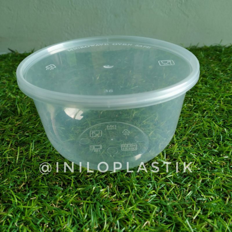 @25 ชิ้น Thinwall Dm 450 ml Bowl / กล่องใส่อาหารพลาสติกทรงกลม 450ml