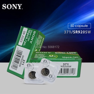 50pcs FOR SONY AG6 LR920 371 L921 Button Batteries SR927 171 1.55V 371A CX69 LR920W For Watch Toys Remote Single grain p