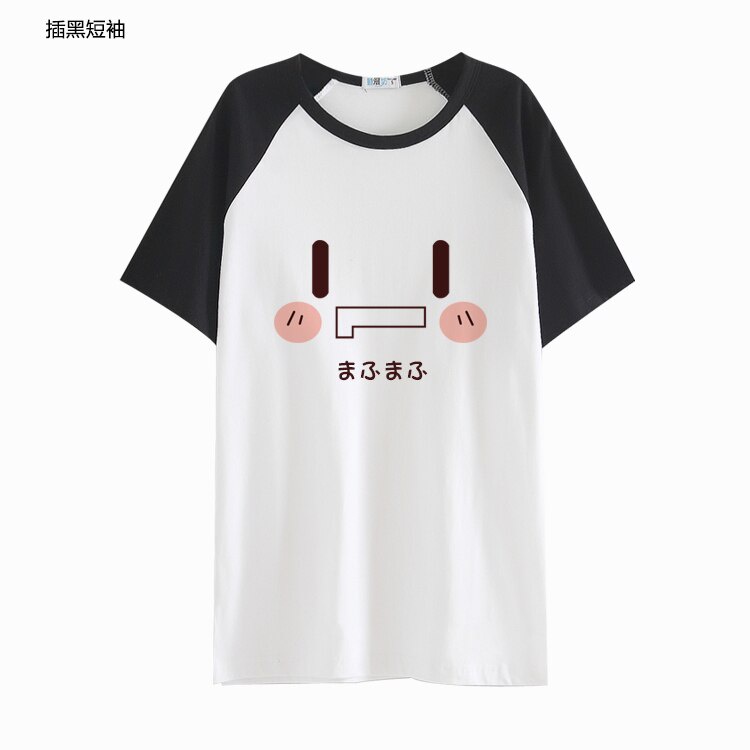 เสื้อยืดแขนสั้นผ้าฝ้ายพิมพ์ลายการ์ตูน Nico Mafumafu น่ารัก Unisex