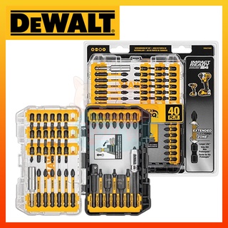 [กรอก YTEYLB ลด 45.-] DeWALT DWA2T40IR DeWALT ชุดดอกไขควง 40 ชิ้น พร้อมหัวจับดอก ดอกไขควง 40 ตัวชุด ชุดดอกขันสกรู