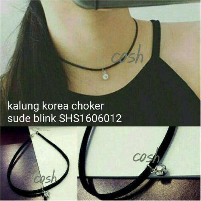SHS1606012 สร้อยคอ KOREAN CHOKER SUDE BLINK