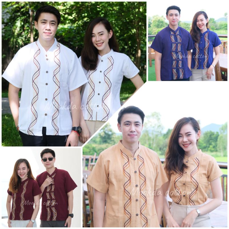 เสื้อคอจีนเดินเส้นคลาสสิก 1