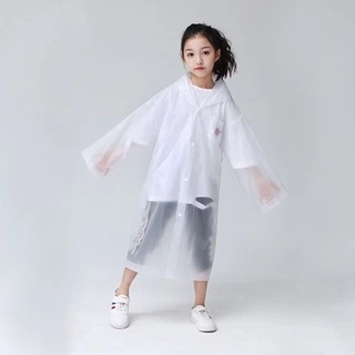 เสื้อกันฝน เสื้อกันฝนผู้ใหญ่/เด็ก EVA แขนจั้ม มีหมวก คุณภาพดี มีหลายสี Rain coat ชุดกันฝน