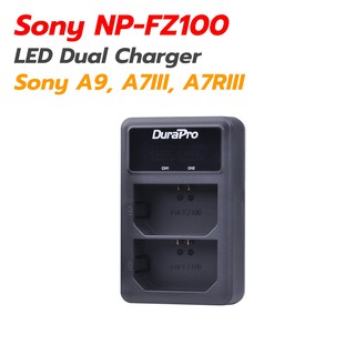 แท่นชาร์จแบตเตอรี่ NP-FZ100 NPFZ100 สำหรับกล้องโซนี่ Dual LCD charger for Sony A9 A7IV A7III A7RIII A6600