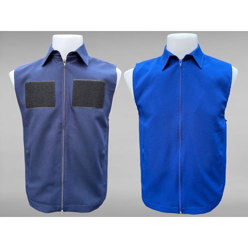 เสื้อกั๊กคอปก เสื้อเปล่า329฿ มี3 สี สีดำ,สีกรมท่า,สีน้ำเงิน