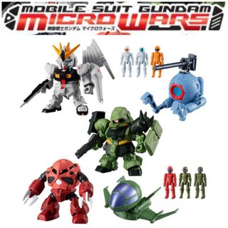 กันดั้ม Mobile Suit Gundam Micro Wars 3 - Nu Gundam, Giradoga, Char Zugok โมเดล Action Figure