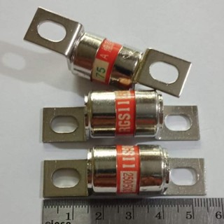 (ใส่โค้ดPEPE333 ลดเพิ่ม 15%)RGS11 75A 250/500V FUSE LINK (แพ็คค3ตัว) ฟิวส์ลิงค์ FAST ACTING FUSE 75A 250V / 500V