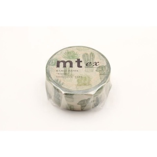 mt masking tape cactus (MTEX1P136) / เทปตกแต่งวาชิ ลาย cactus แบรนด์ mt masking tape ประเทศญี่ปุ่น