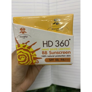 ครีมกันแดดเลิฟลี่  ครีมเลิฟลี่ Lovely HD360 BB SunScreen SPF50 PA+++ (18 กรัม)