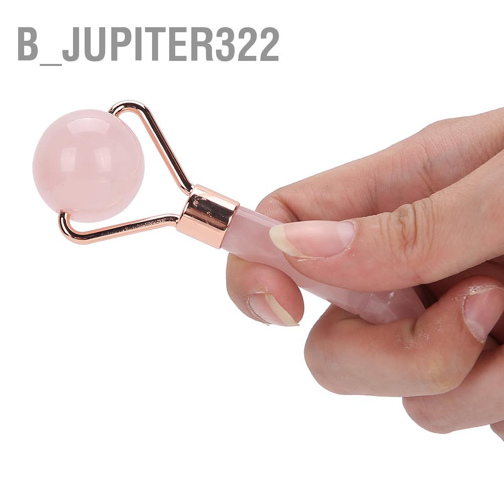 B_jupiter322 Rose Quartz Face Roller Massager Skin Tightening Lifting Anti‑Wrinkle Facial #7