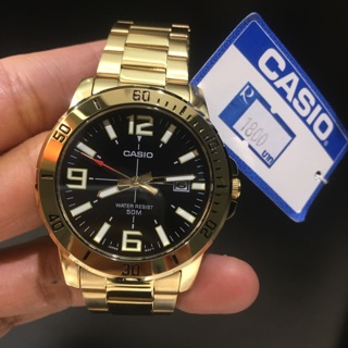 Casio นาฬิกาข้อมือ สีทอง รับประกัน cmg