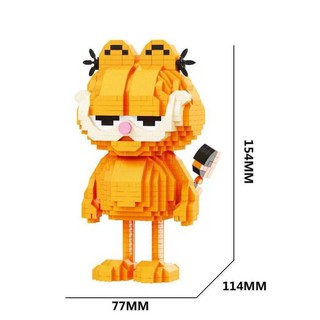 ตัวต่อนาโนการ์ตูนแมวสีส้มแสนน่ารัก BALODY 16159 จำนวนตัวต่อ 1032 ชิ้น