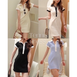 Tennis Dress januarystyle สีฟ้า