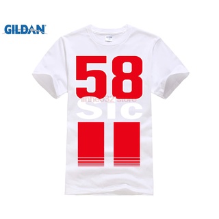 [S-5XL]ขายดี เสื้อยืด ผ้าฝ้าย ลาย Marco Simoncelli 58 ขนาดใหญ่ สีขาว สําหรับผู้ชาย FInllm66LGpain22