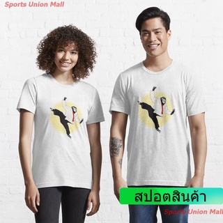 ins ผู้ชายและผู้หญิง กอริลลา สัตว์ ผู้ชาย เสื้อยืด Karate Chimp Essential T-Shirt เสื้อคู่ เสื้อผู้หญิง men