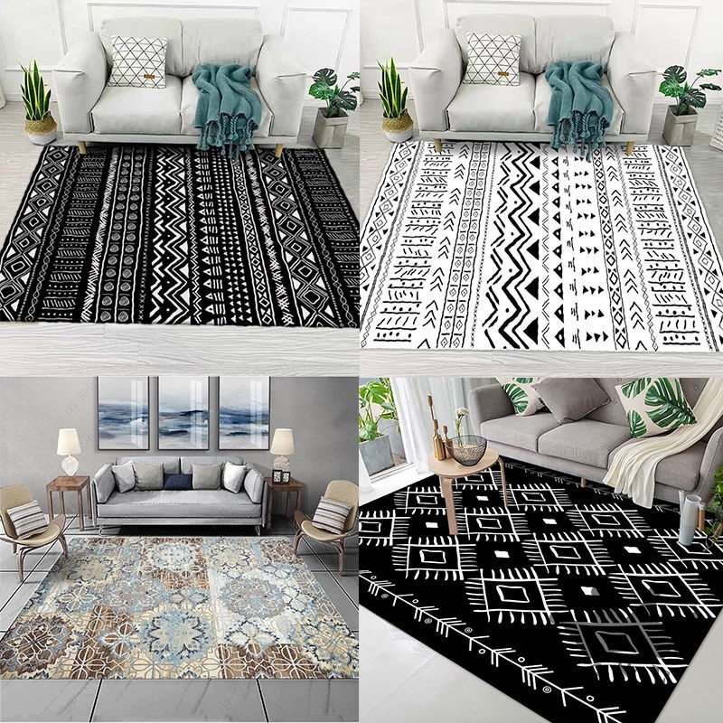 60*120cm Large Size Ultra Soft TieDye Plush Carpet Fluffy Area Rug for