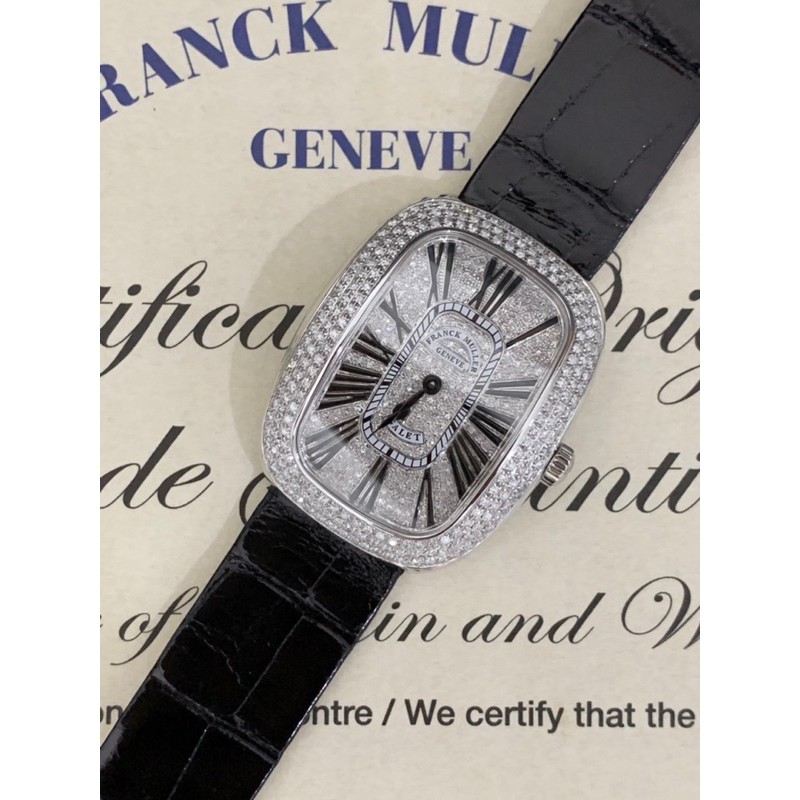 👑ผ่อน0%~แท้100%👑 นาฬิกาข้อมือ  Franck muller Galet Fulldiamond