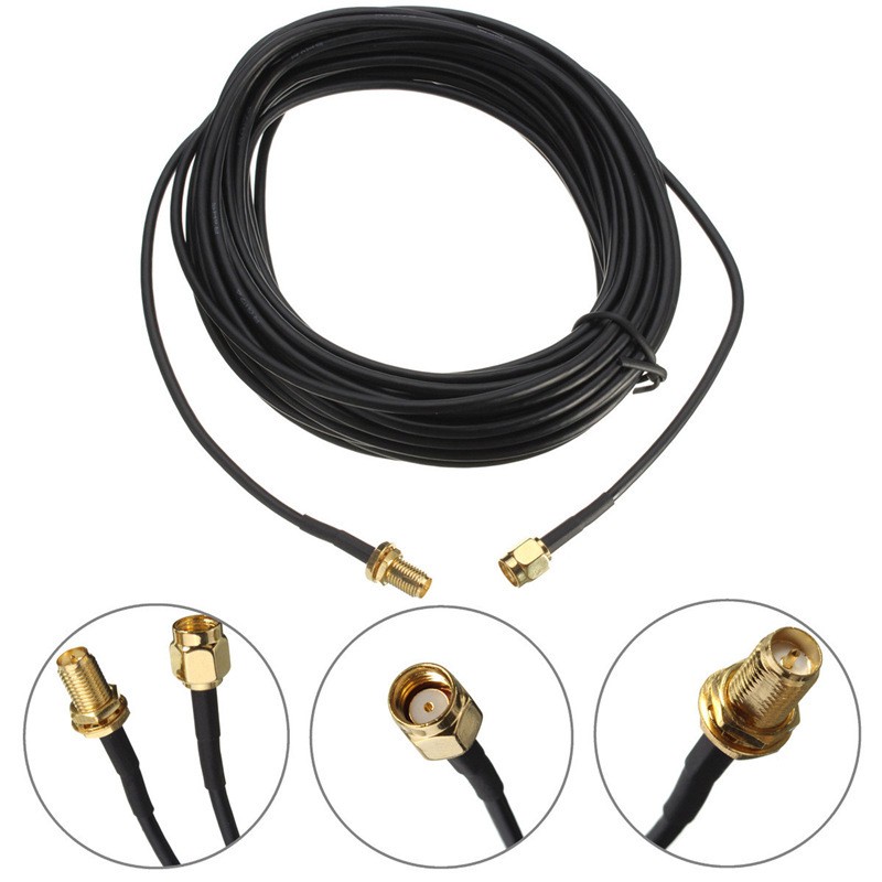 10m33FT SMA ชายกับ SMA หญิงสายต่อเสาอากาศ RG174