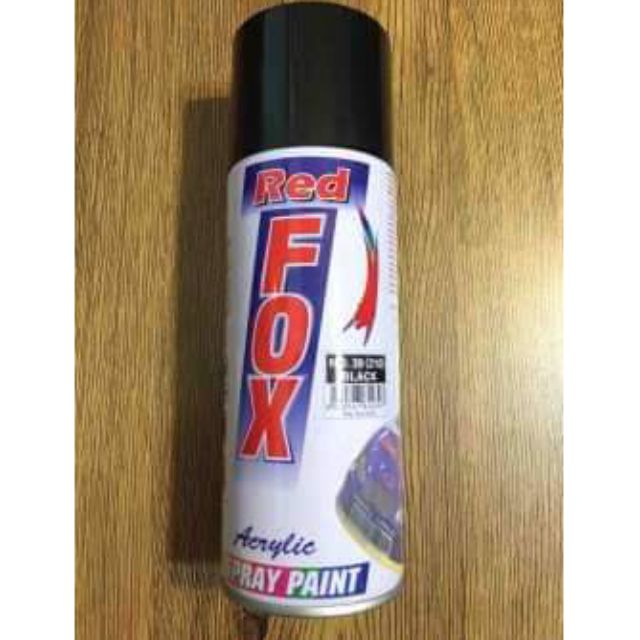 สีสเปรย์ RED FOX.  (สีดำ)